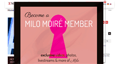 Desktop Screenshot of milomoire.com